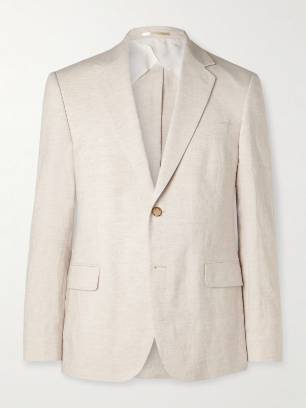 Regular-Fit Linen Suit Jacket Regular-Fit Linen Suit Jacket