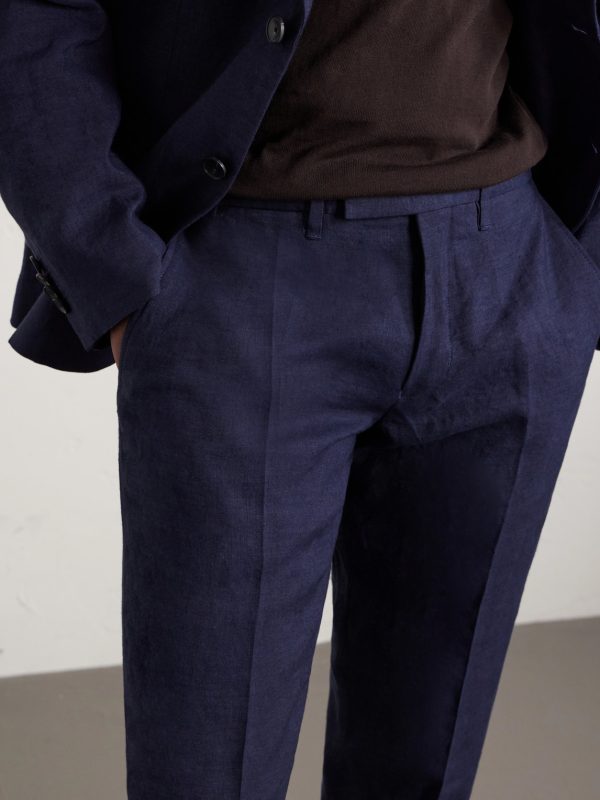 Phillip Slim-Fit Linen Suit Trousers - CU