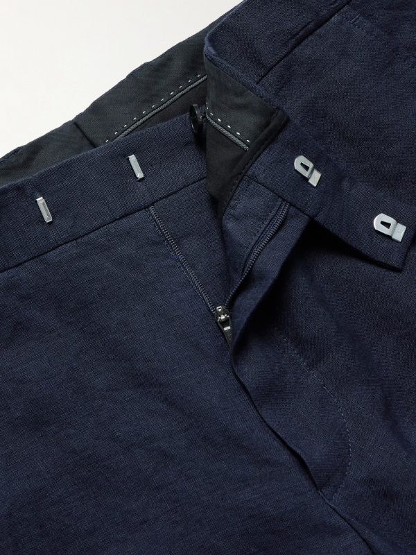 Phillip Slim-Fit Linen Suit Trousers - E1