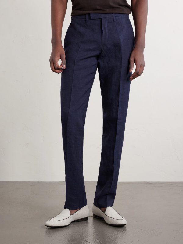 Phillip Slim-Fit Linen Suit Trousers - FR