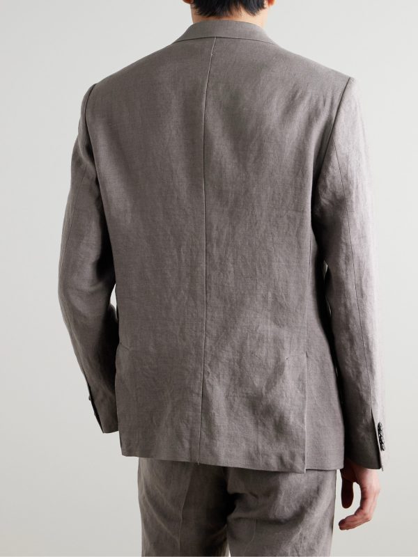 Regular-Fit Linen Suit Jacket - BK Regular-Fit Linen Suit Jacket - BK