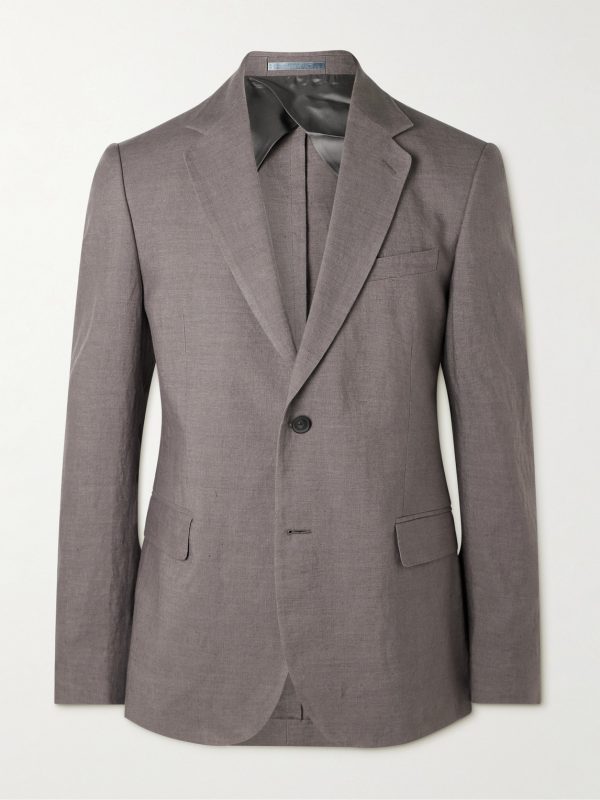 Regular-Fit Linen Suit Jacket Regular-Fit Linen Suit Jacket