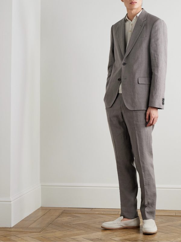 Regular-Fit Linen Suit Jacket - OU Regular-Fit Linen Suit Jacket - OU