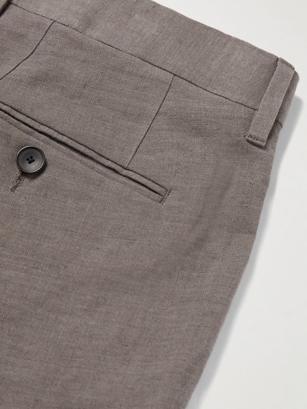 Phillip Slim-Fit Linen Suit Trousers - CU Phillip Slim-Fit Linen Suit Trousers - CU