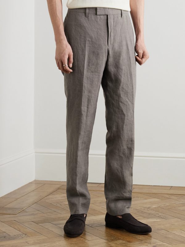 Phillip Slim-Fit Linen Suit Trousers - FR Phillip Slim-Fit Linen Suit Trousers - FR