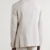 Slim-Fit Linen Suit Jacket - BK Slim-Fit Linen Suit Jacket - BK