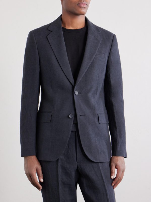 Slim-Fit Linen Suit Jacket - FR Slim-Fit Linen Suit Jacket - FR