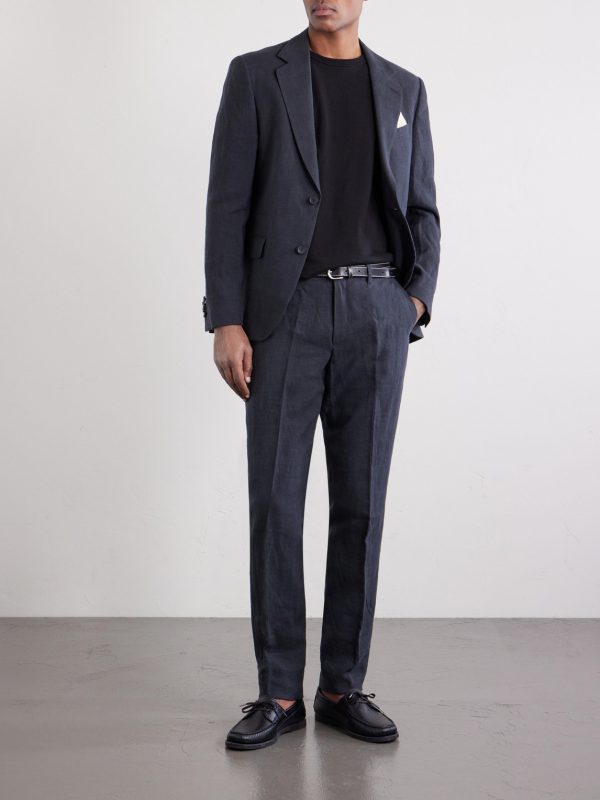 Slim-Fit Linen Suit Jacket - OU Slim-Fit Linen Suit Jacket - OU