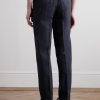 James Straight-Leg Linen Drawstring Trousers - BK James Straight-Leg Linen Drawstring Trousers - BK