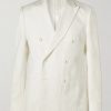 Double-Breasted Linen Tuxedo Jacket