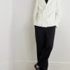 Double-Breasted Linen Tuxedo Jacket - OU