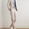 James Straight-Leg Linen Drawstring Trousers - OU James Straight-Leg Linen Drawstring Trousers - OU