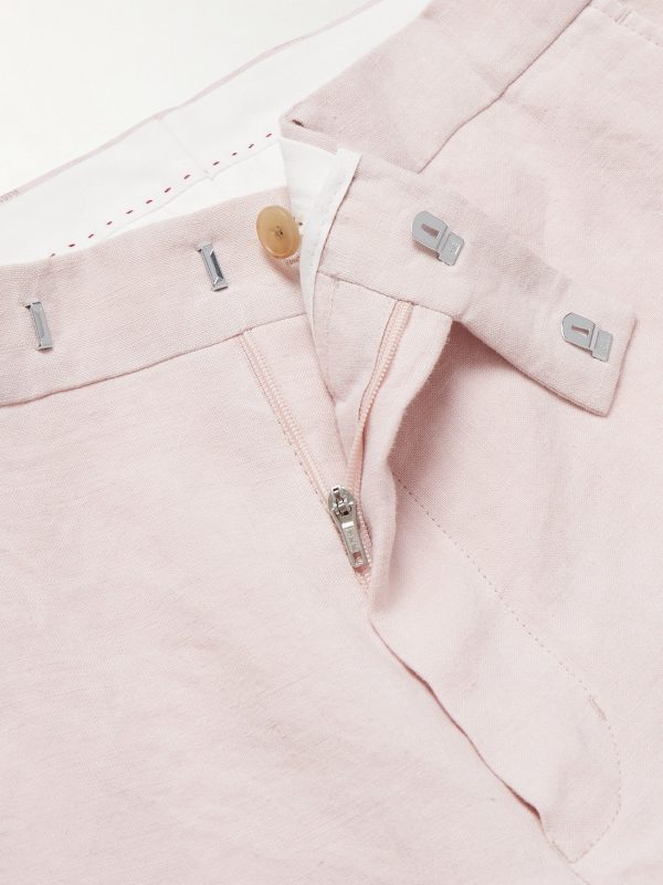 Phillip Slim-Fit Linen Suit Trousers - E1 Phillip Slim-Fit Linen Suit Trousers - E1