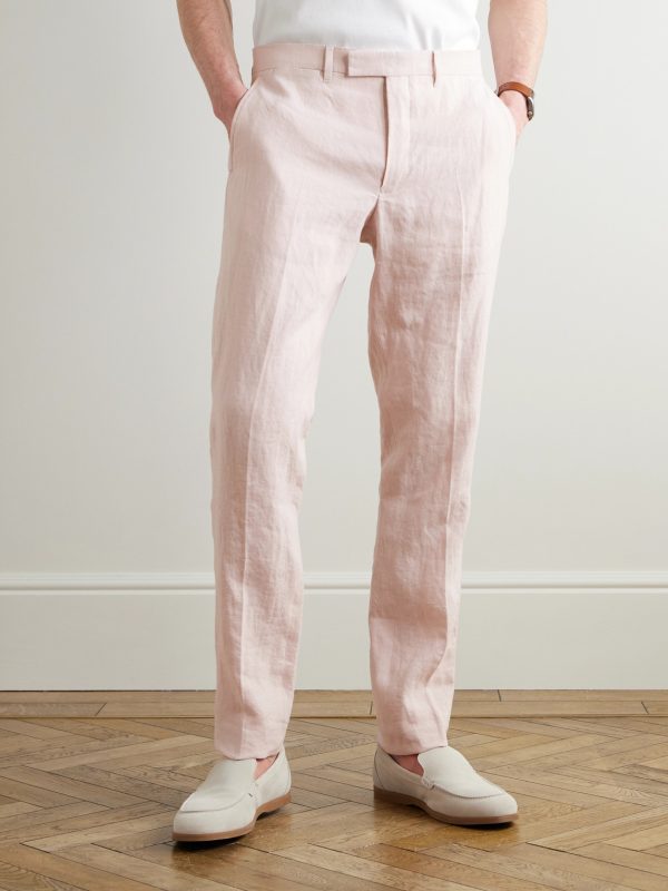 Phillip Slim-Fit Linen Suit Trousers - FR Phillip Slim-Fit Linen Suit Trousers - FR