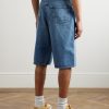 Super Dad's Wide-Leg Denim Shorts - BK Super Dad's Wide-Leg Denim Shorts - BK