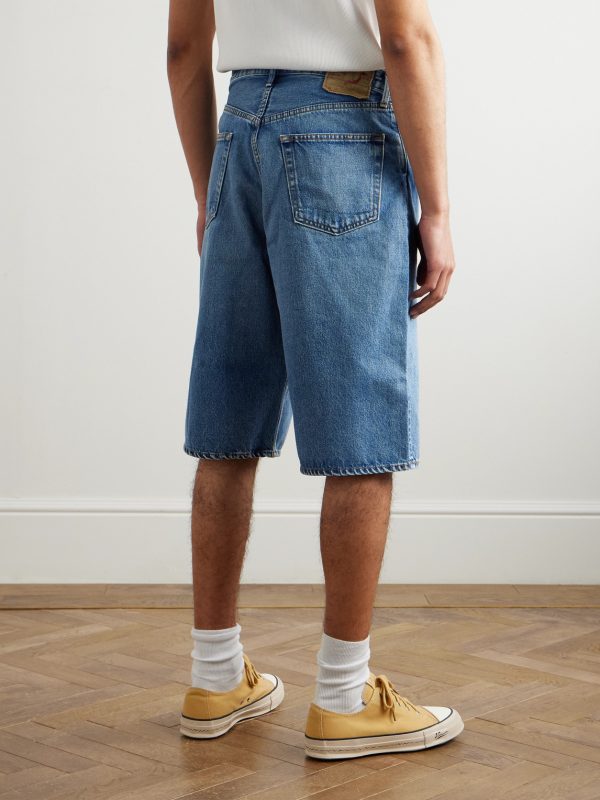 Super Dad's Wide-Leg Denim Shorts - BK Super Dad's Wide-Leg Denim Shorts - BK