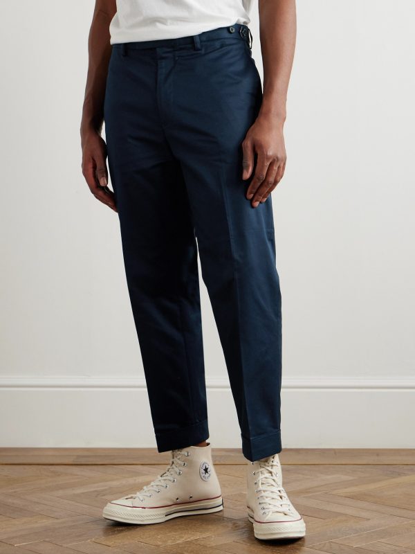 Ivy Straight-Leg Cotton-Twill Trousers - FR Ivy Straight-Leg Cotton-Twill Trousers - FR