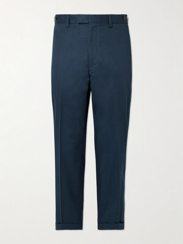 Ivy Straight-Leg Cotton-Twill Trousers Ivy Straight-Leg Cotton-Twill Trousers