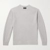 Ribbed Slub Cotton-Blend Sweater