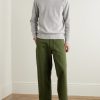 Ribbed Slub Cotton-Blend Sweater - OU