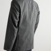Unstructured Woven Blazer - BK Unstructured Woven Blazer - BK