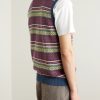 Fair Isle Linen and Cotton-Blend Sweater Vest - BK