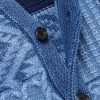 Patchwork Indigo-Dyed Cotton Sweater Vest - CU Patchwork Indigo-Dyed Cotton Sweater Vest - CU