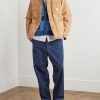 Patchwork Indigo-Dyed Cotton Sweater Vest - OU Patchwork Indigo-Dyed Cotton Sweater Vest - OU