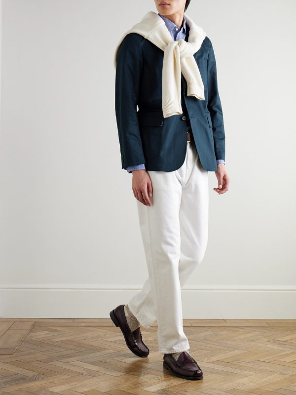 Unstructured Cotton-Twill Blazer - OU