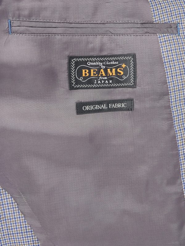 3B Checked Linen-Blend Suit Jacket - E1