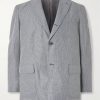 3B Checked Linen-Blend Suit Jacket