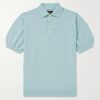 Cotton-Blend Bouclé Polo Shirt Cotton-Blend Bouclé Polo Shirt