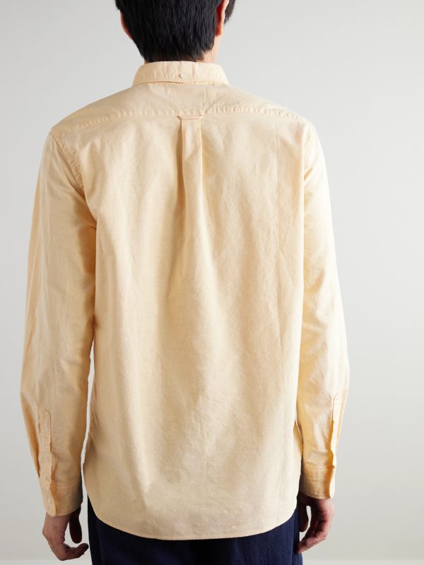 Button-Down Collar Cotton Oxford Shirt - BK