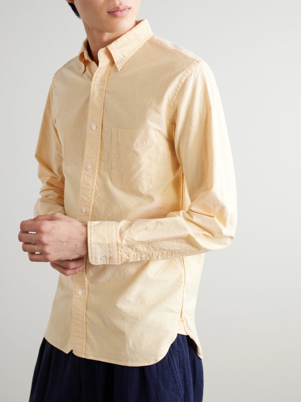 Button-Down Collar Cotton Oxford Shirt - FR