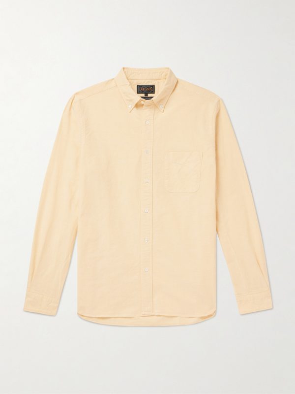 Button-Down Collar Cotton Oxford Shirt