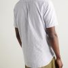 Button-Down Collar Striped Cotton Oxford Shirt - BK Button-Down Collar Striped Cotton Oxford Shirt - BK
