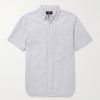Button-Down Collar Striped Cotton Oxford Shirt Button-Down Collar Striped Cotton Oxford Shirt