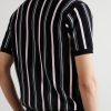 Striped Ramie-Blend Zip-Up Shirt - BK