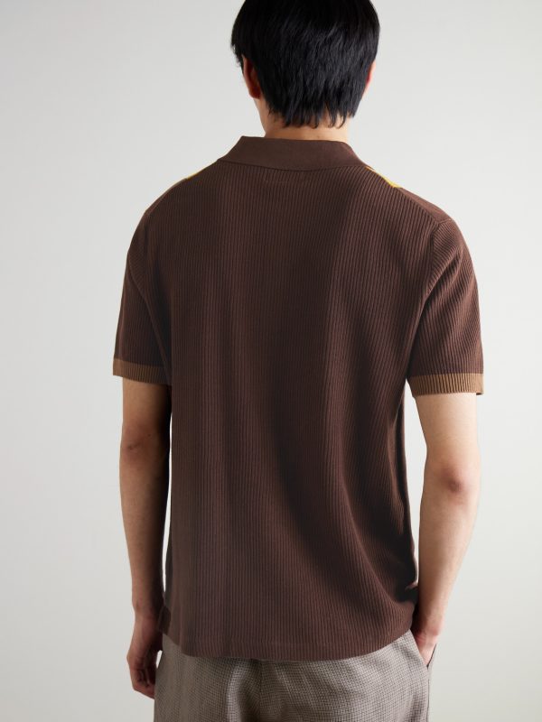 Argyle Cotton Polo Shirt - BK