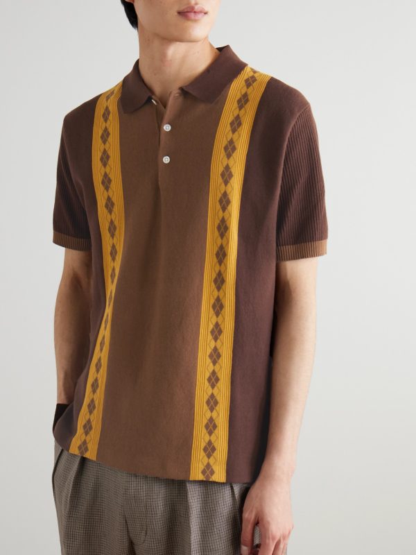 Argyle Cotton Polo Shirt - FR