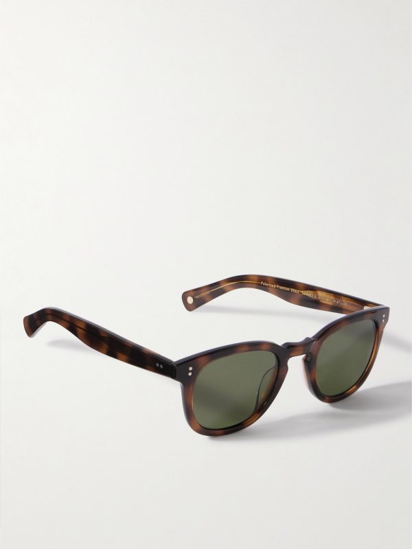 Kinney II Round-Frame Tortoiseshell Acetate Sunglasses - FR