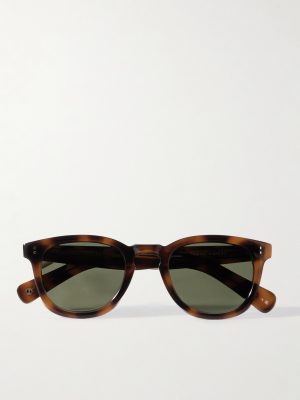 Kinney II Round-Frame Tortoiseshell Acetate Sunglasses