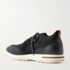 360 Flexy Leather-Trimmed Knitted Wish® Wool Sneakers - BK 360 Flexy Leather-Trimmed Knitted Wish® Wool Sneakers - BK
