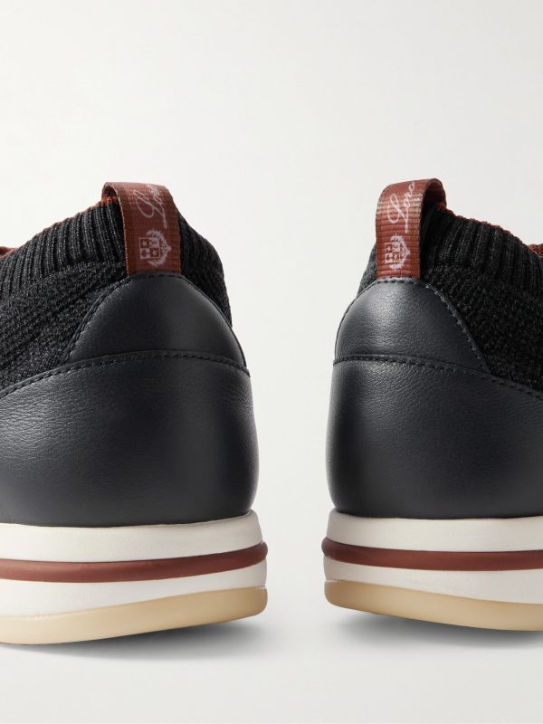 360 Flexy Leather-Trimmed Knitted Wish® Wool Sneakers - CU 360 Flexy Leather-Trimmed Knitted Wish® Wool Sneakers - CU