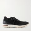 360 Flexy Leather-Trimmed Knitted Wish® Wool Sneakers 360 Flexy Leather-Trimmed Knitted Wish® Wool Sneakers
