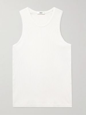 Viggo Ribbed Stretch Organic Cotton and TENCEL™ Lyocell-Blend Tank Top Viggo Ribbed Stretch Organic Cotton and TENCEL™ Lyocell-Blend Tank Top