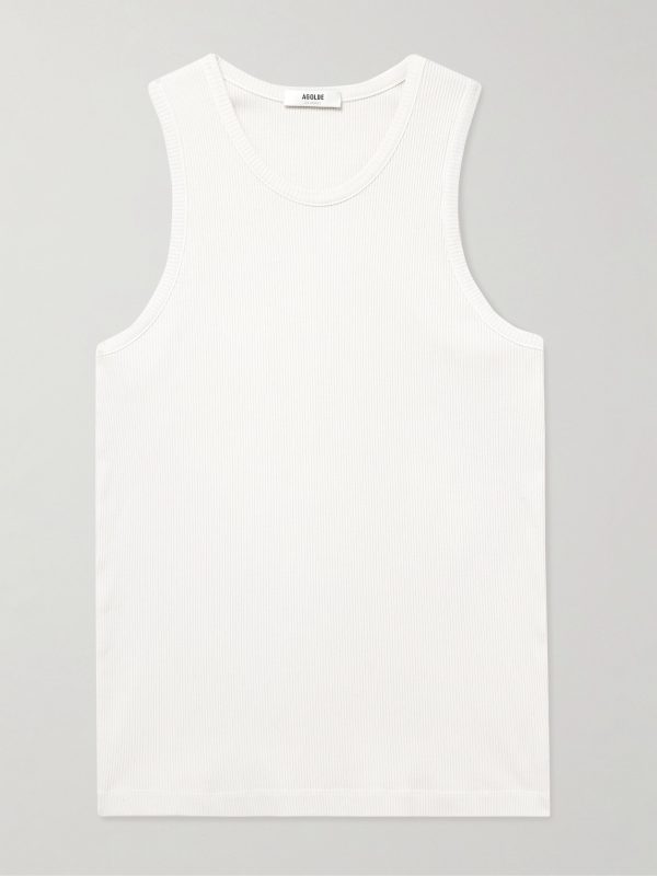 Viggo Ribbed Stretch Organic Cotton and TENCEL™ Lyocell-Blend Tank Top Viggo Ribbed Stretch Organic Cotton and TENCEL™ Lyocell-Blend Tank Top