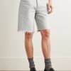 Anson Straight-Leg Frayed Organic Denim Shorts - FR