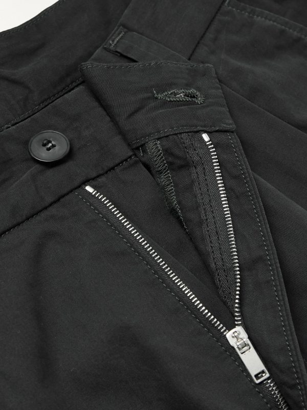 Slater Straight-Leg Pleated Cotton-Twill Trousers - E1 Slater Straight-Leg Pleated Cotton-Twill Trousers - E1