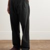 Slater Straight-Leg Pleated Cotton-Twill Trousers - FR Slater Straight-Leg Pleated Cotton-Twill Trousers - FR